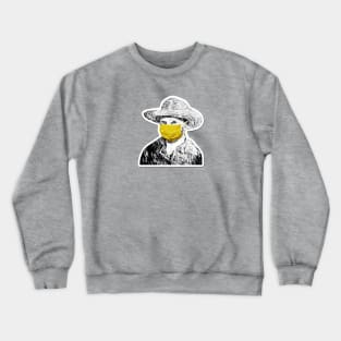 Van Gogh Wearing Mask Crewneck Sweatshirt